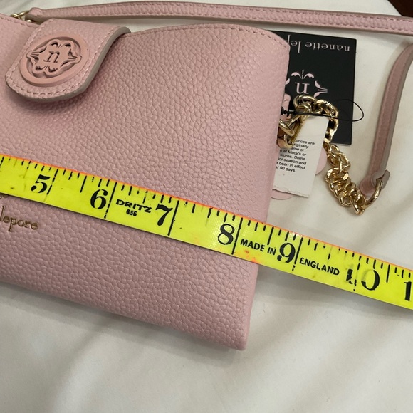 Nanette Lepore Francine Wallet Organizer Rose Quartz Crossbody Bag NWT - Picture 8 of 9